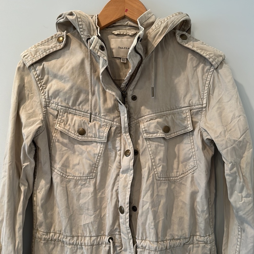 Aritzia Talula utility jacket light tan xxxs - Picture 6 of 11